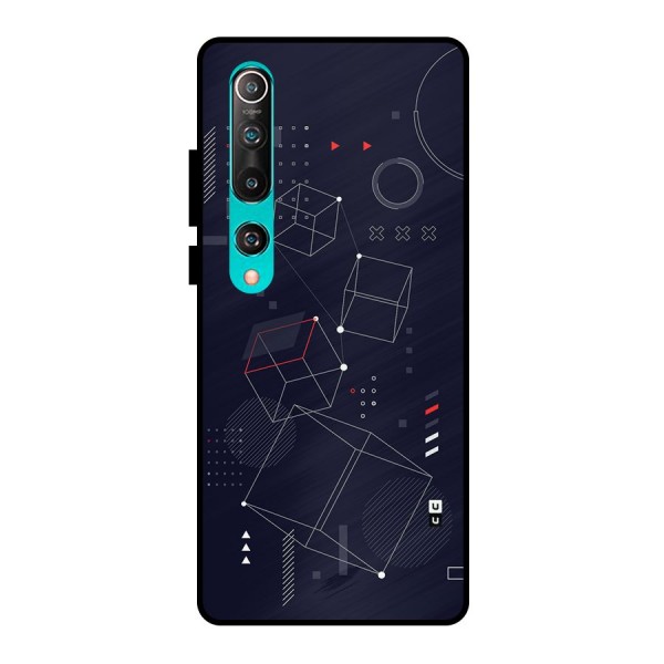 Royal Abstract Shapes Metal Back Case for Mi 10