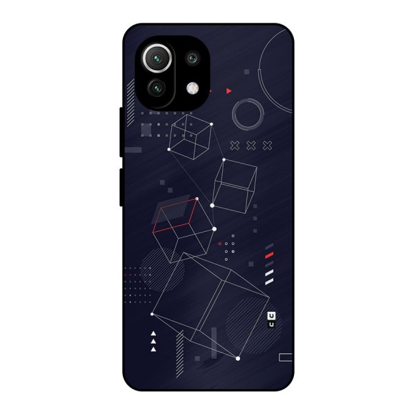 Royal Abstract Shapes Metal Back Case for Mi 11 Lite