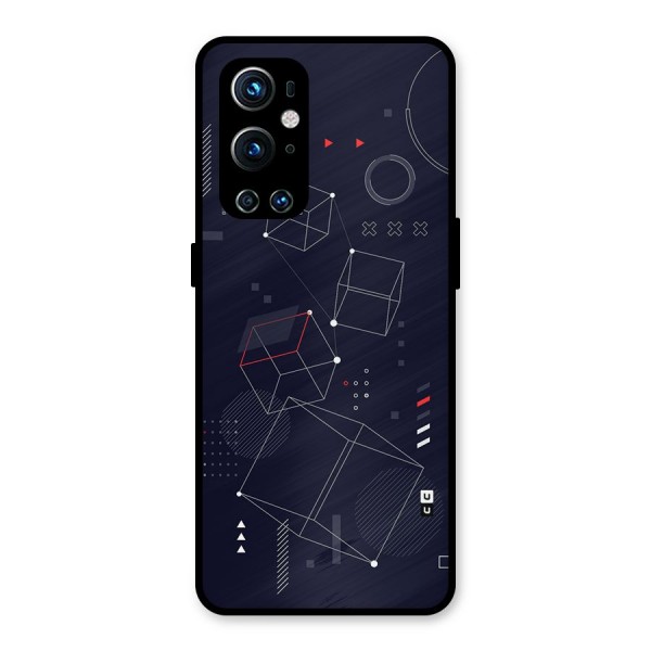 Royal Abstract Shapes Metal Back Case for OnePlus 9 Pro