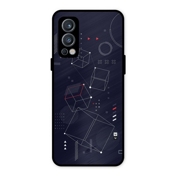 Royal Abstract Shapes Metal Back Case for OnePlus Nord 2 5G