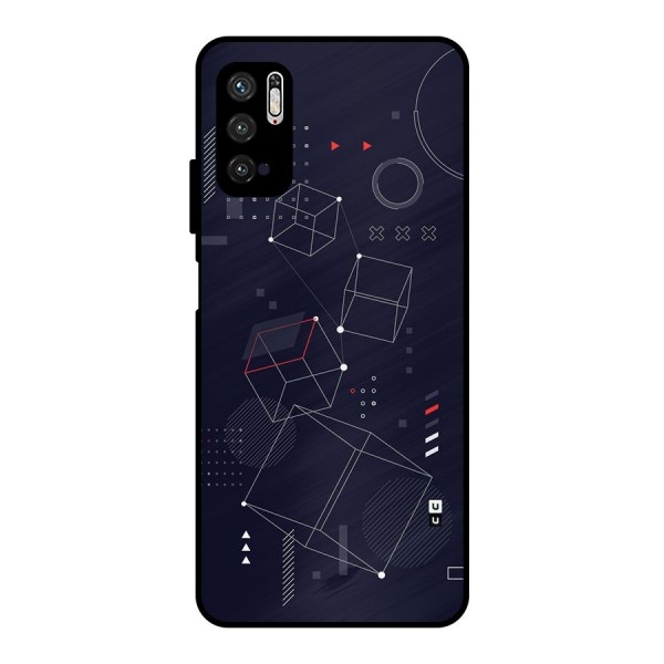 Royal Abstract Shapes Metal Back Case for Poco M3 Pro 5G