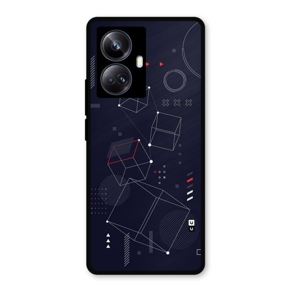 Royal Abstract Shapes Metal Back Case for Realme 10 Pro Plus