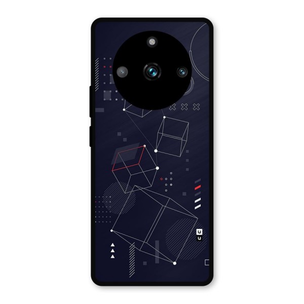 Royal Abstract Shapes Metal Back Case for Realme 11 Pro Plus