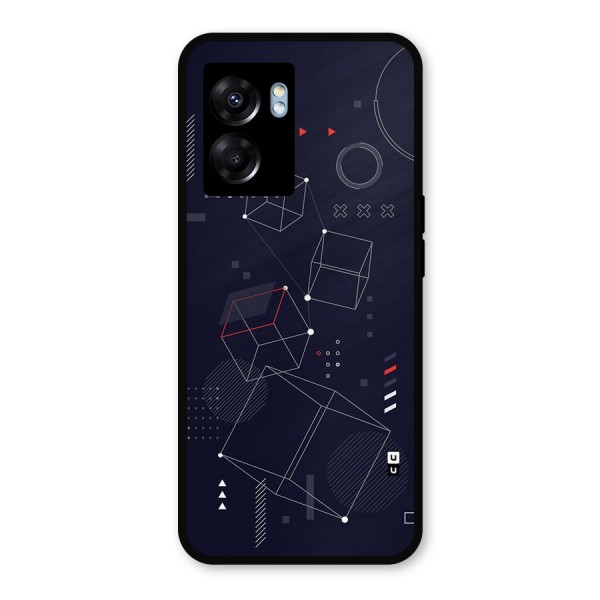 Royal Abstract Shapes Metal Back Case for Realme Narzo 50 5G
