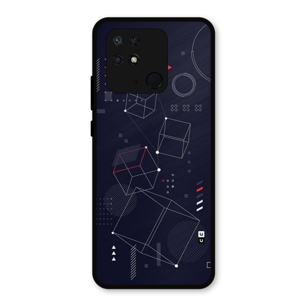 Royal Abstract Shapes Metal Back Case for Redmi 10 Power