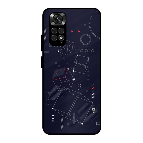 Royal Abstract Shapes Metal Back Case for Redmi Note 11 Pro