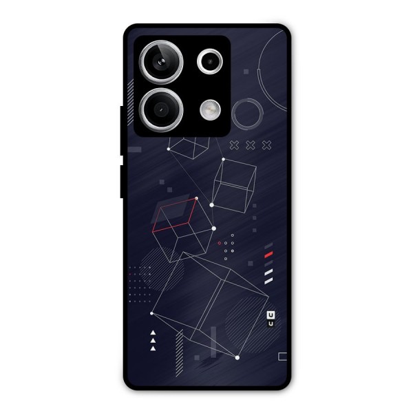 Royal Abstract Shapes Metal Back Case for Redmi Note 13 5G