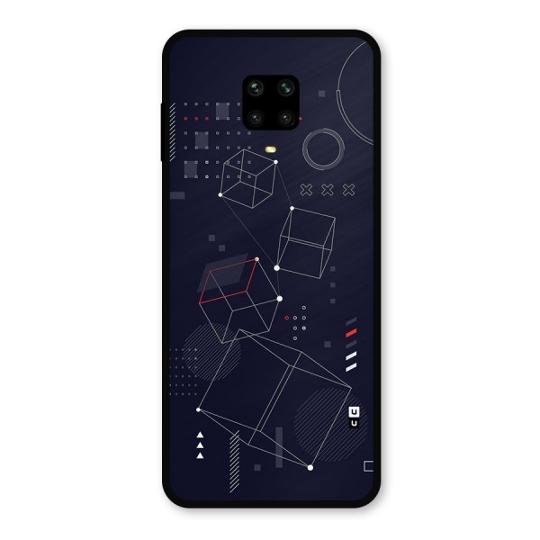 Royal Abstract Shapes Metal Back Case for Redmi Note 9 Pro