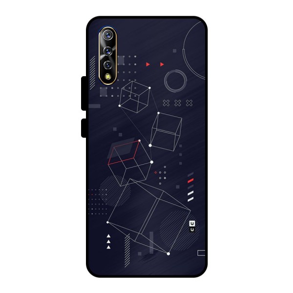 Royal Abstract Shapes Metal Back Case for Vivo S1