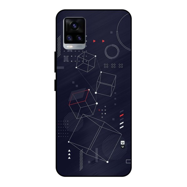 Royal Abstract Shapes Metal Back Case for Vivo V20