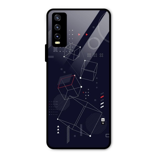 Royal Abstract Shapes Metal Back Case for Vivo Y20t