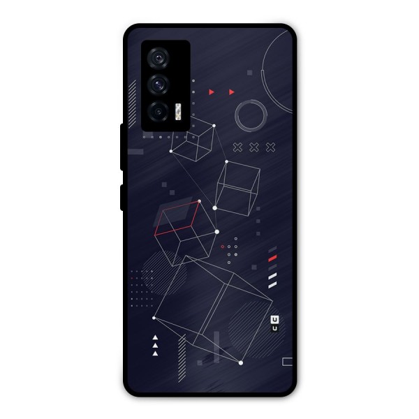 Royal Abstract Shapes Metal Back Case for iQOO 7 5G