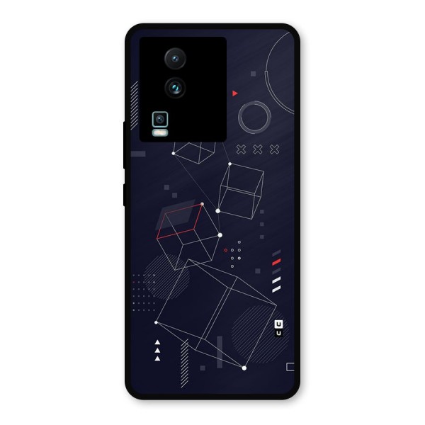 Royal Abstract Shapes Metal Back Case for iQOO Neo 7 Pro