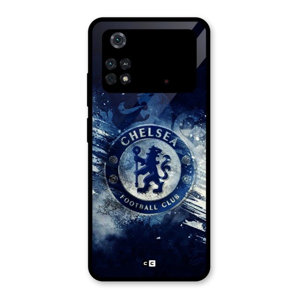 Royal Blues Squad Glass Back Case for Poco M4 Pro 4G