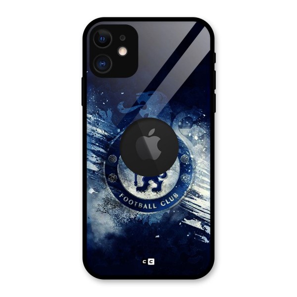 Royal Blues Squad Glass Back Case for iPhone 11 Logo Cut