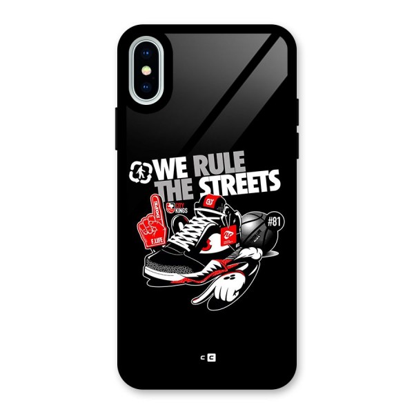 Rule The Streets Glass Back Case for iPhone XS
