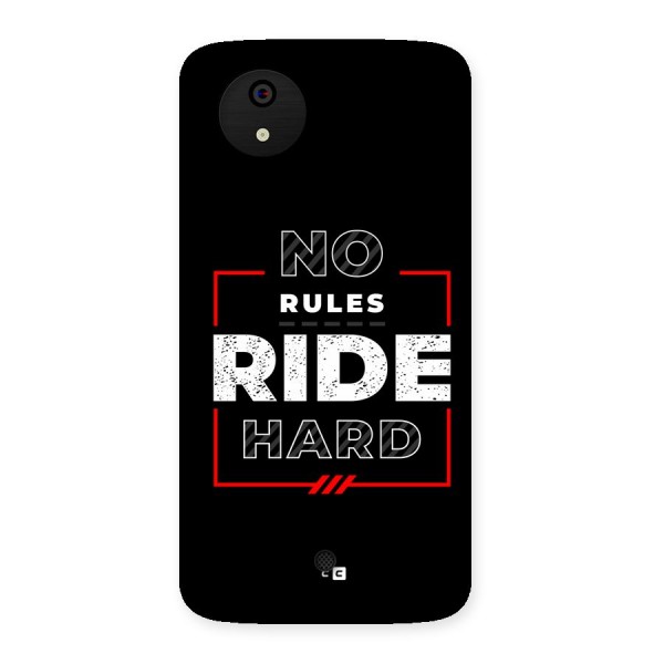 Rules Ride Hard Back Case for Canvas A1  AQ4501