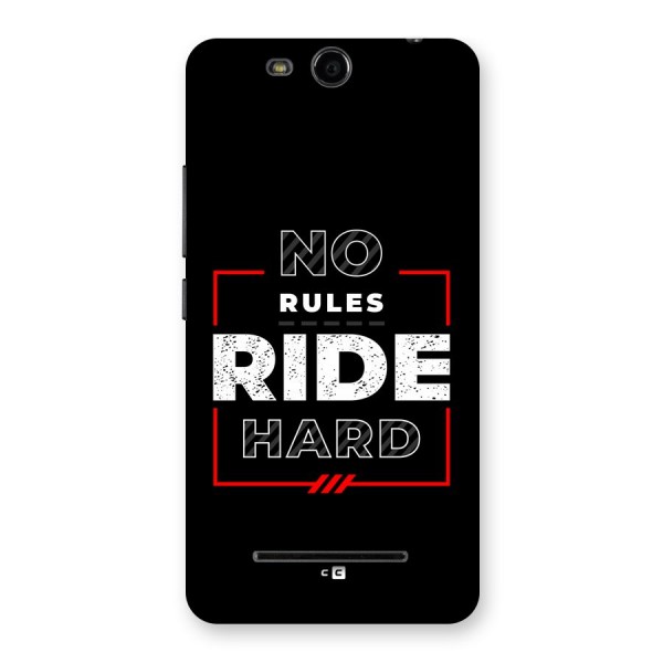 Rules Ride Hard Back Case for Canvas Juice 3 Q392