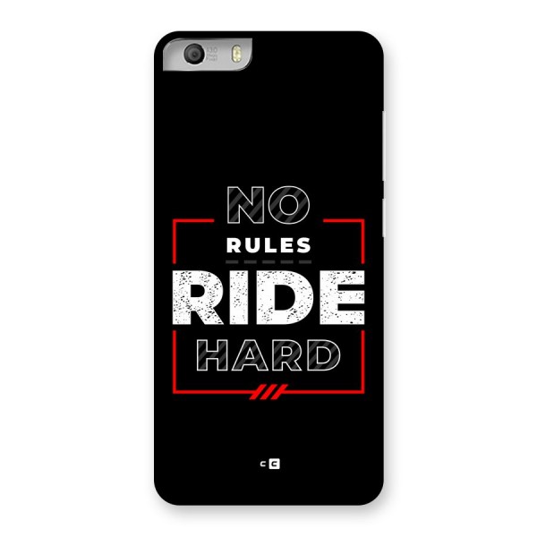 Rules Ride Hard Back Case for Canvas Knight 2