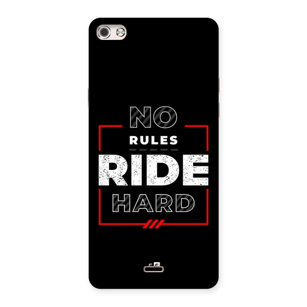 Rules Ride Hard Back Case for Canvas Silver 5