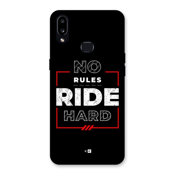 Rules Ride Hard Back Case for Galaxy A10s