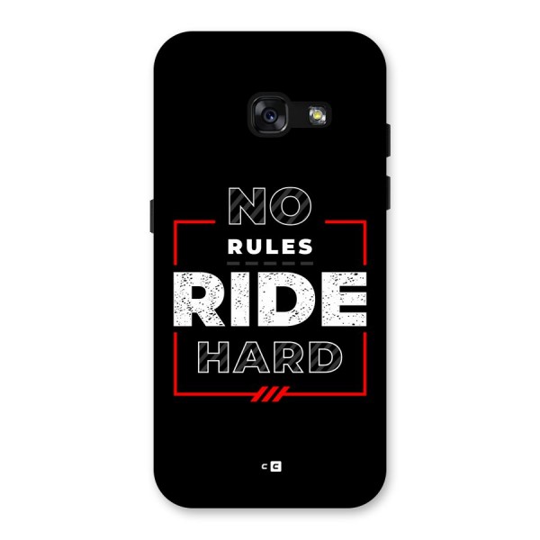 Rules Ride Hard Back Case for Galaxy A3 (2017)