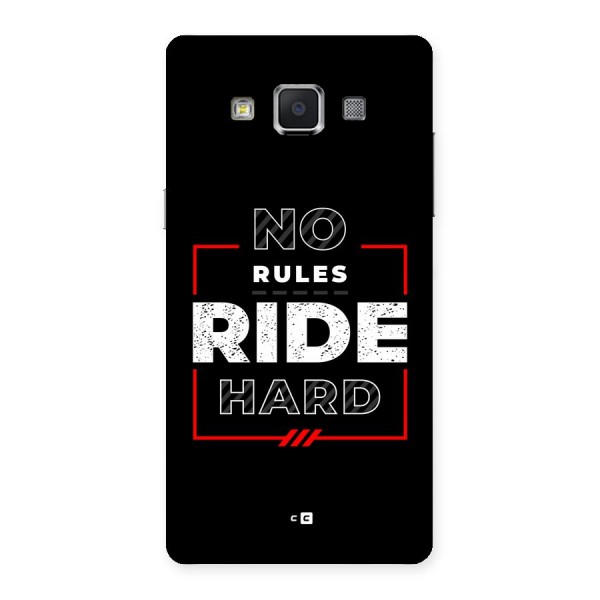 Rules Ride Hard Back Case for Galaxy A5
