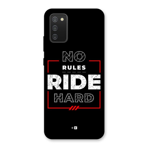 Rules Ride Hard Back Case for Galaxy M02s