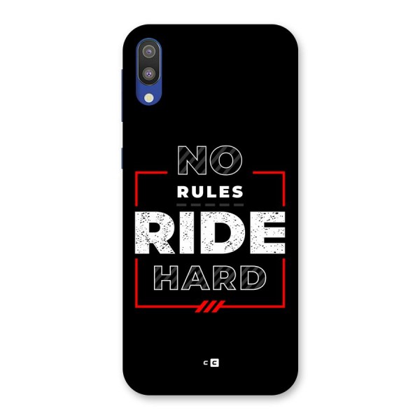 Rules Ride Hard Back Case for Galaxy M10