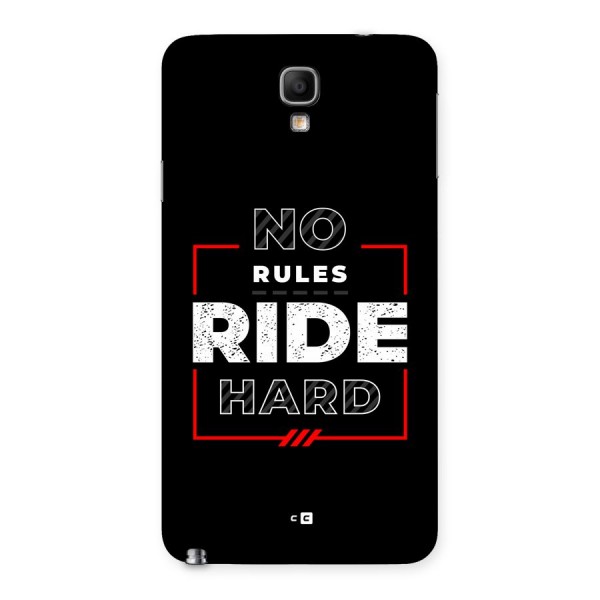 Rules Ride Hard Back Case for Galaxy Note 3 Neo