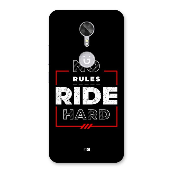 Rules Ride Hard Back Case for Gionee A1