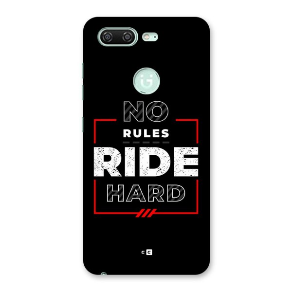 Rules Ride Hard Back Case for Gionee S10