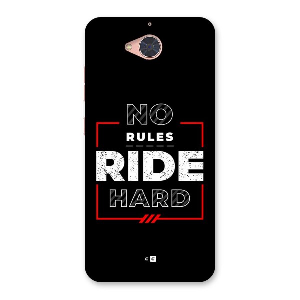 Rules Ride Hard Back Case for Gionee S6 Pro
