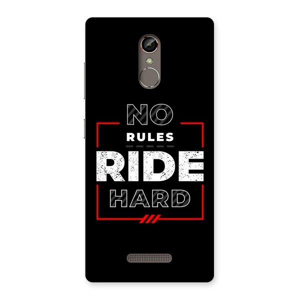 Rules Ride Hard Back Case for Gionee S6s