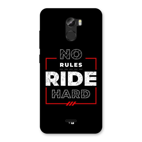 Rules Ride Hard Back Case for Gionee X1