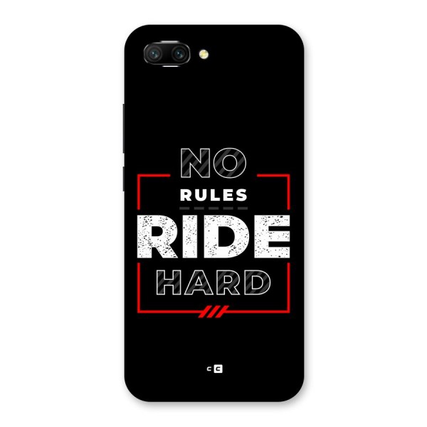 Rules Ride Hard Back Case for Honor 10