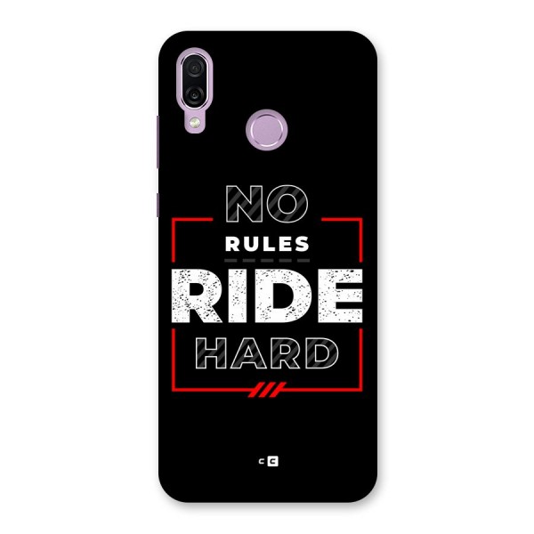 Rules Ride Hard Back Case for Honor Play