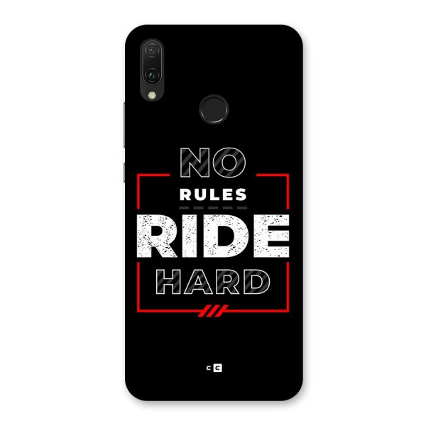 Rules Ride Hard Back Case for Huawei Y9 (2019)