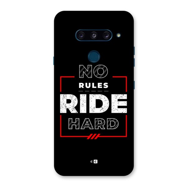 Rules Ride Hard Back Case for LG  V40 ThinQ