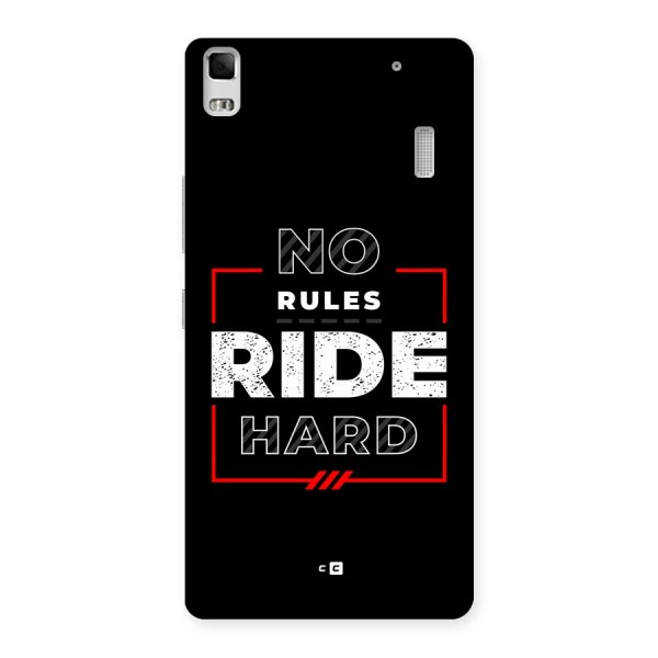 Rules Ride Hard Back Case for Lenovo K3 Note