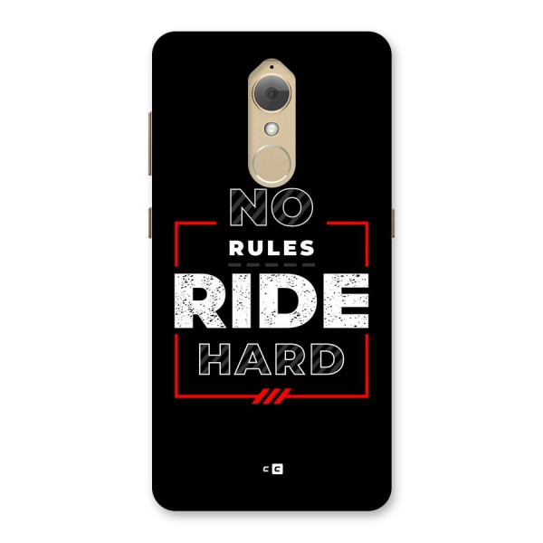 Rules Ride Hard Back Case for Lenovo K8