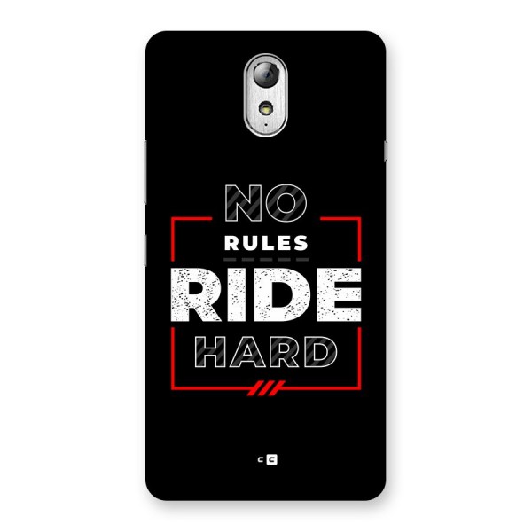 Rules Ride Hard Back Case for Lenovo Vibe P1M