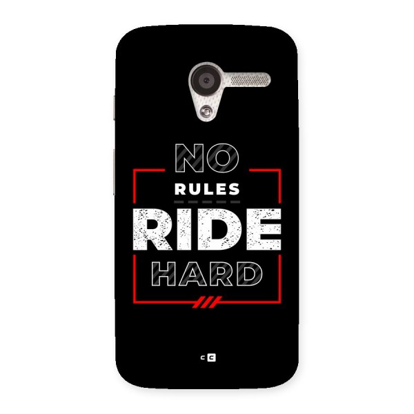 Rules Ride Hard Back Case for Moto X