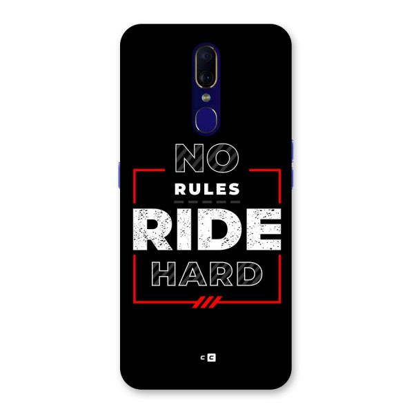 Rules Ride Hard Back Case for Oppo A9