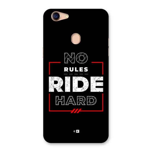 Rules Ride Hard Back Case for Oppo F5 Youth