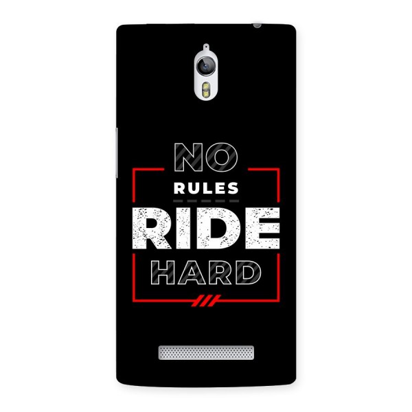 Rules Ride Hard Back Case for Oppo Find 7