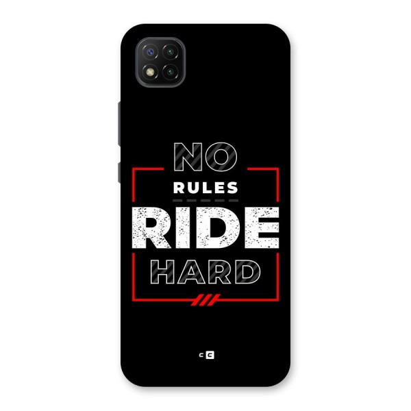 Rules Ride Hard Back Case for Poco C3