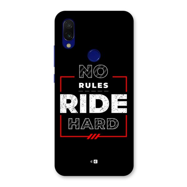 Rules Ride Hard Back Case for Redmi 7