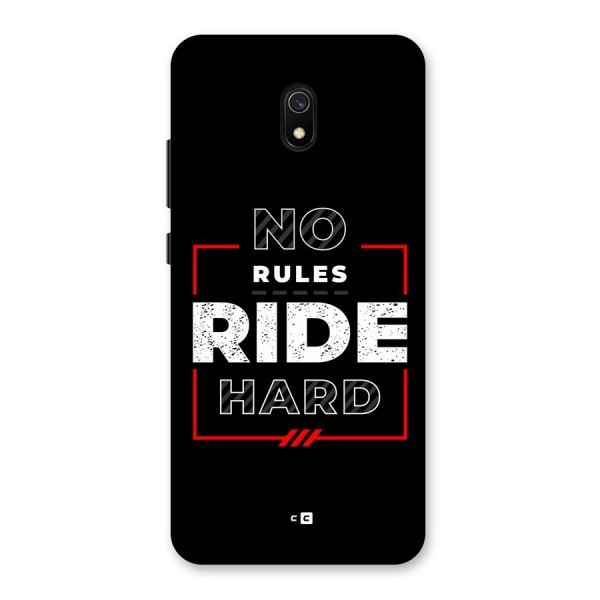 Rules Ride Hard Back Case for Redmi 8A