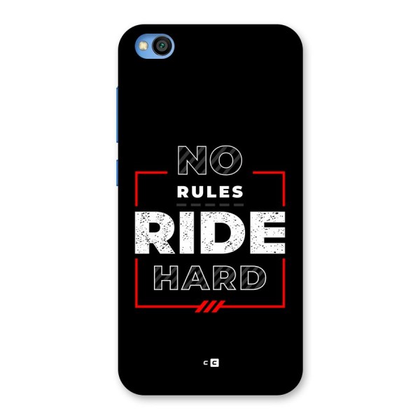 Rules Ride Hard Back Case for Redmi Go